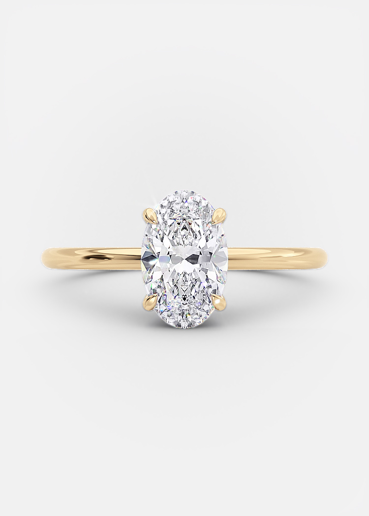 1 carat solitaire oval