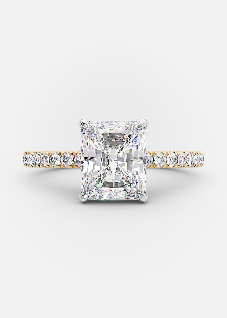 2.01 carat radiant shaped diamond