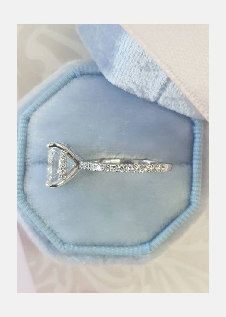 Danielle: 2 carat cushion cut diamond engagement ring | Naturesparkle