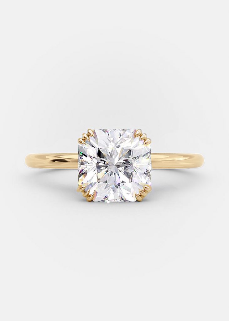 Amber: 2 carat radiant cut engagement ring | Nature sparkle