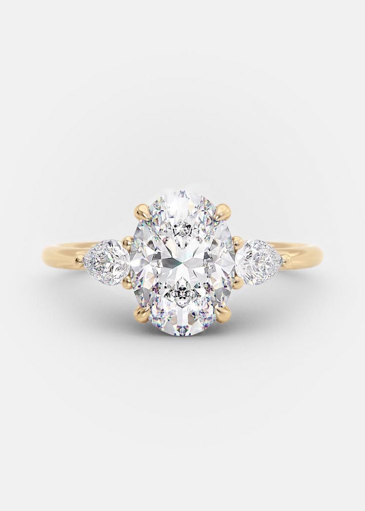 June: 1.5 carat oval diamond engagement ring | Nature Sparkle